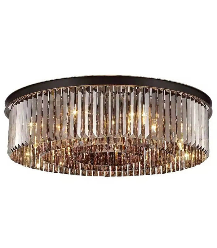Luxury Round Modern Crystal Ceiling Light
