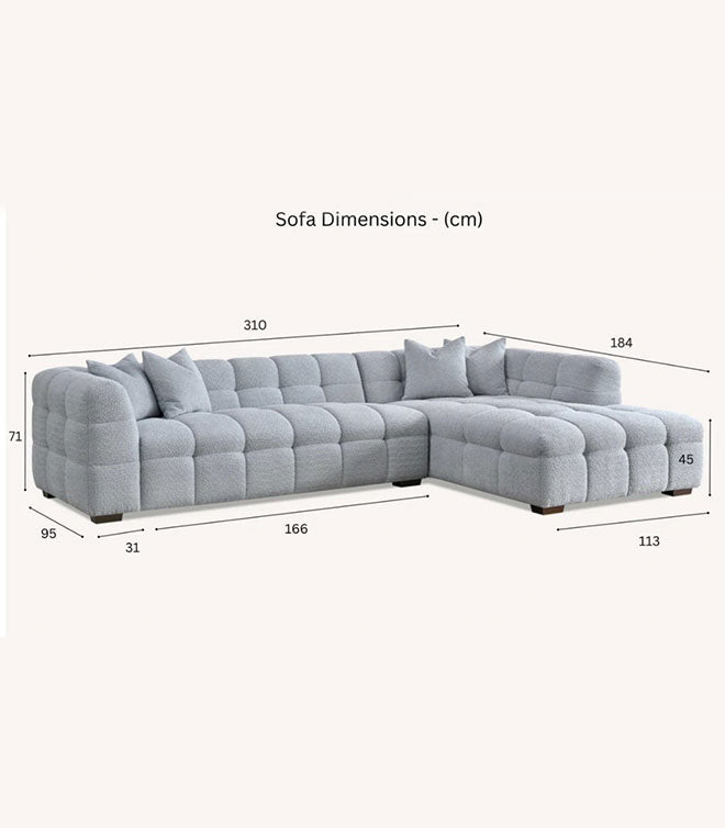 Luxury Royal Chicago Boucle Sofa