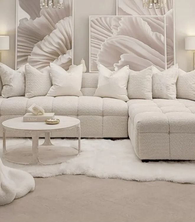 Luxury Royal Chicago Boucle Sofa
