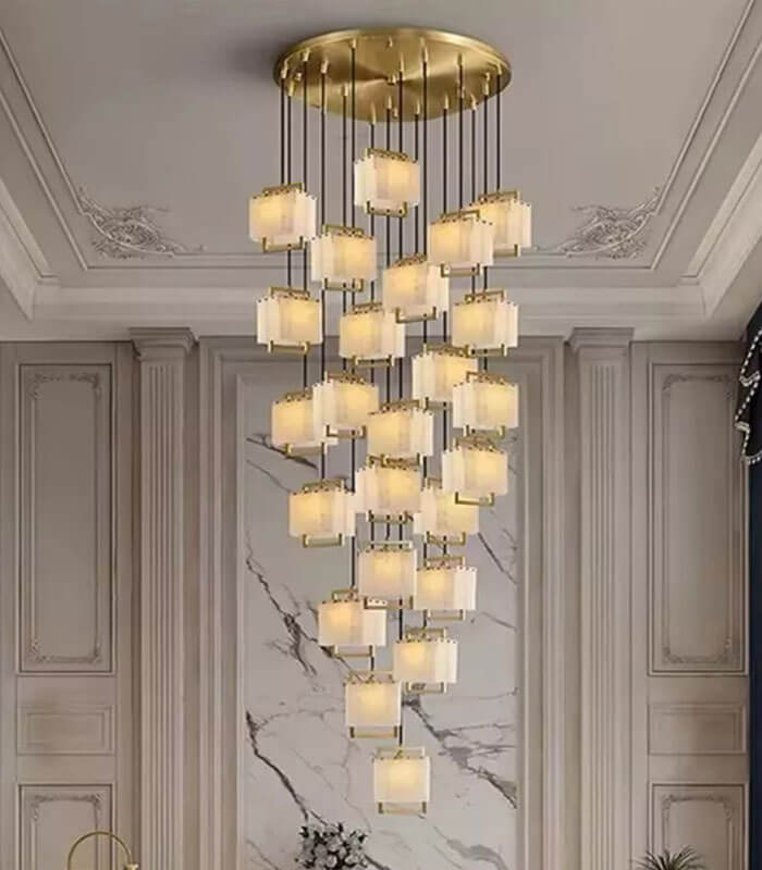 Marble chandelier blocks various sizes available