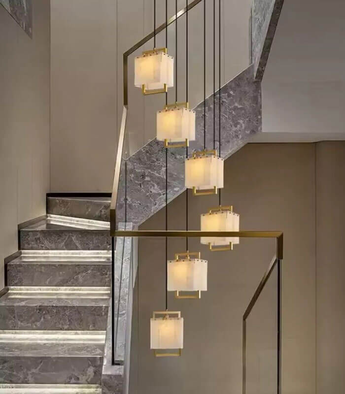 Marble chandelier blocks various sizes available