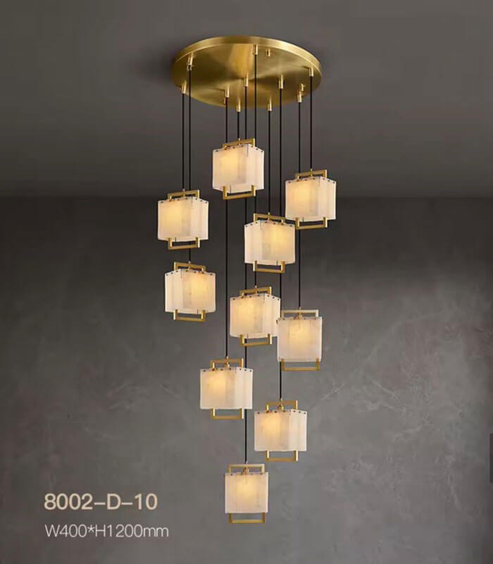 Marble chandelier blocks various sizes available