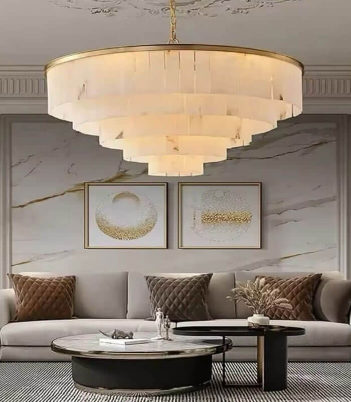 Mayfair marble chandelier