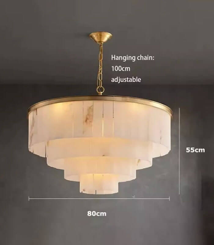 Mayfair marble chandelier
