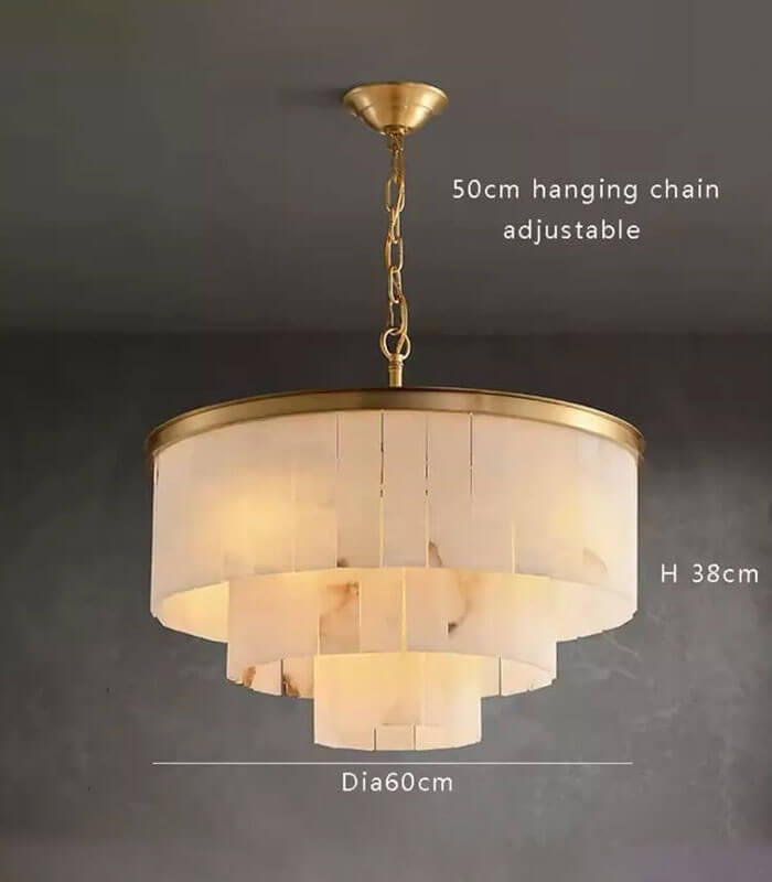 Mayfair marble chandelier