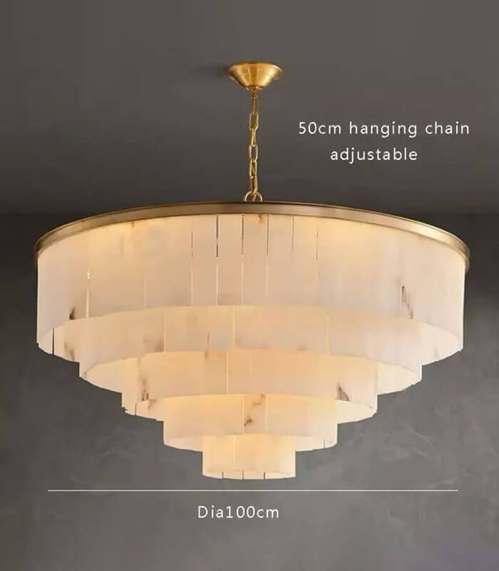Mayfair marble chandelier