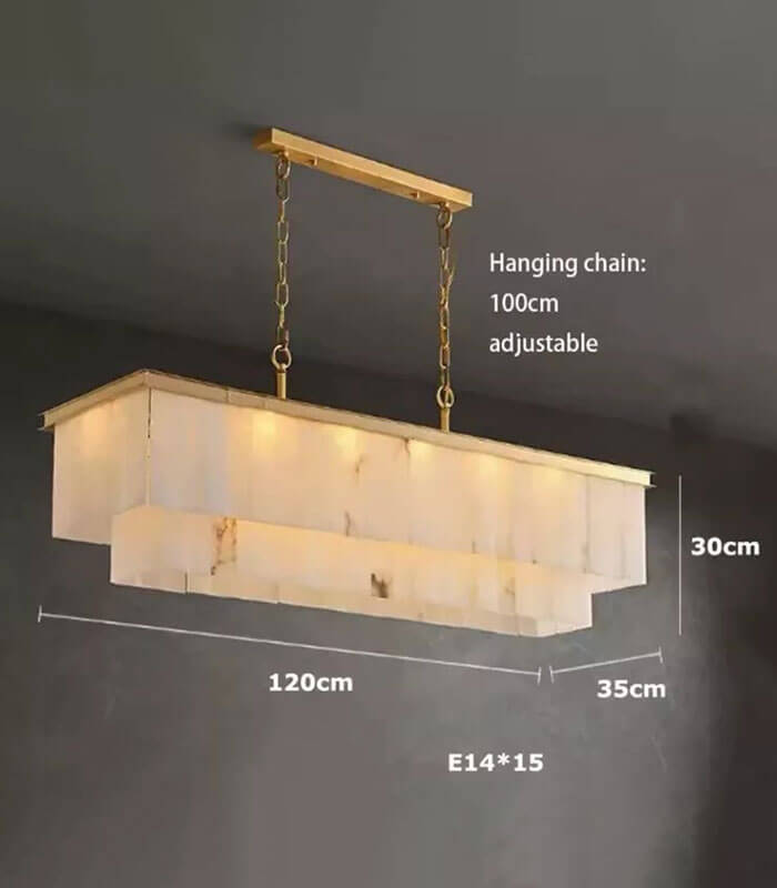 Mayfair natural marble light