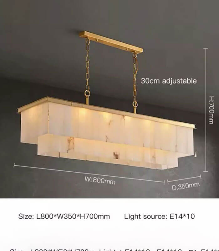 Mayfair natural marble light