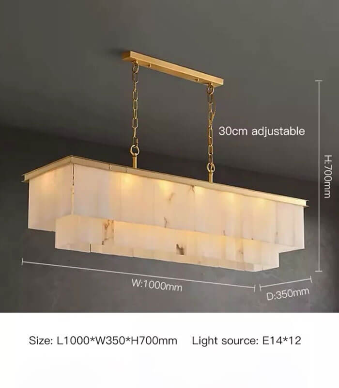 Mayfair natural marble light