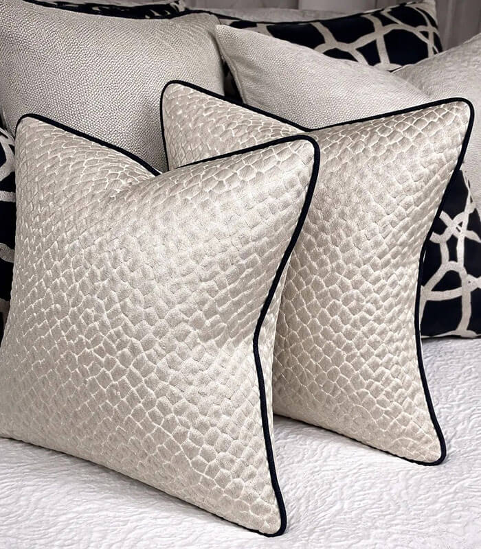 Monaco Navy Trim Cushion