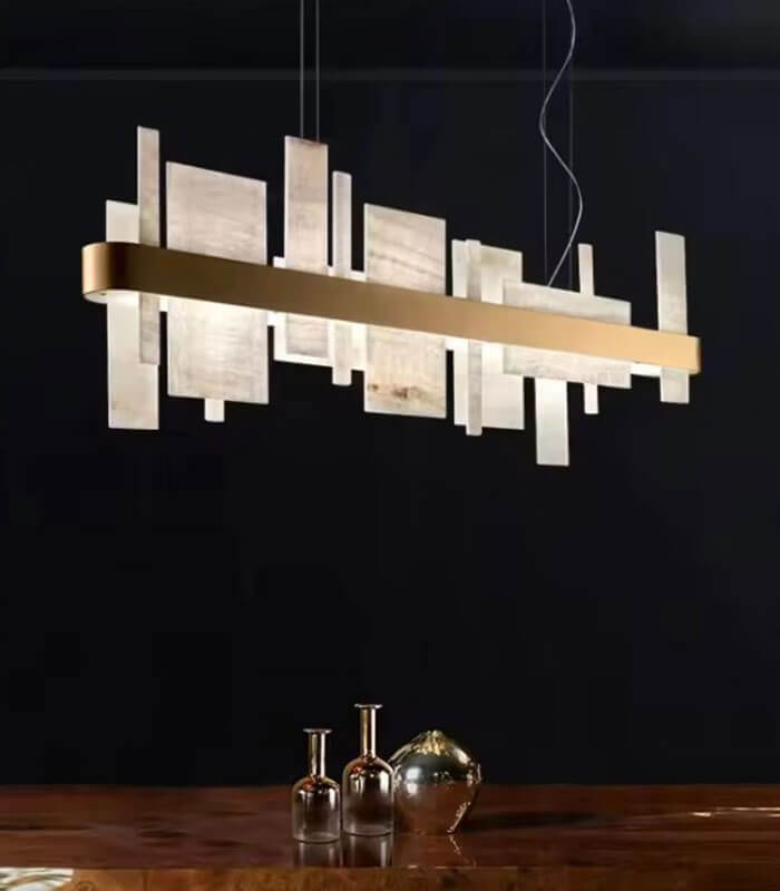 New Modern Natural Marble Ceiling Chandeliers