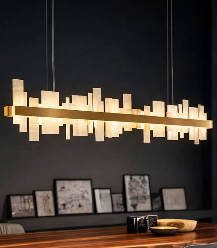New Modern Natural Marble Ceiling Chandeliers