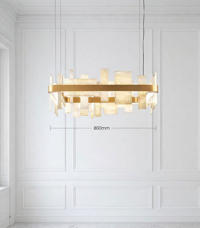 New Modern Natural Marble Ceiling Chandeliers