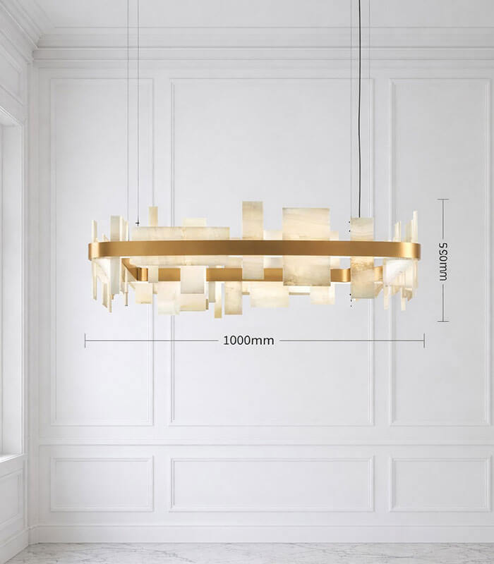 New Modern Natural Marble Ceiling Chandeliers