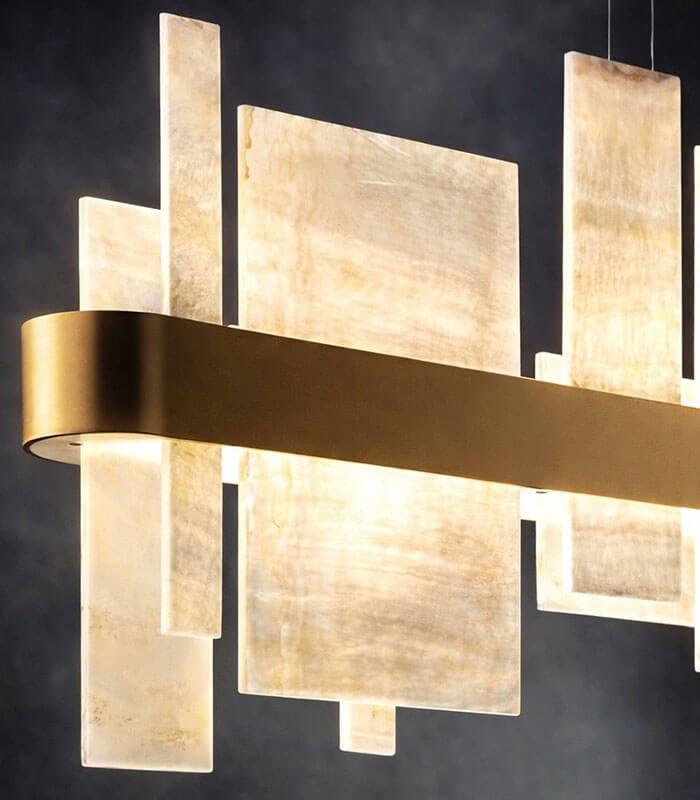 New Modern Natural Marble Ceiling Chandeliers