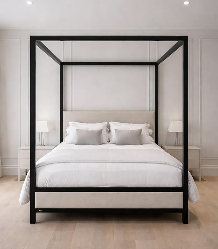 Noir 4 Poster Canopy Bed