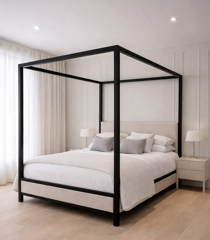 Noir 4 Poster Canopy Bed