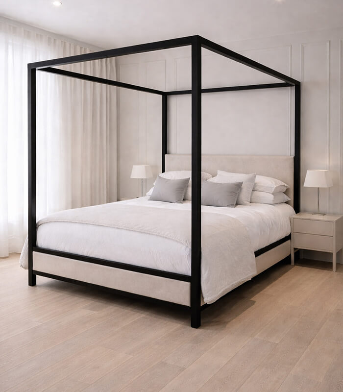 Noir 4 Poster Canopy Bed
