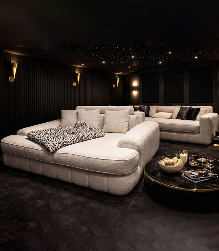 Oyster snuggle cinema bed