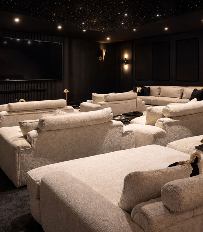 Oyster snuggle cinema bed