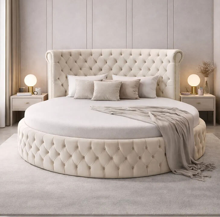 Round Rio Bed Complete With Mattress