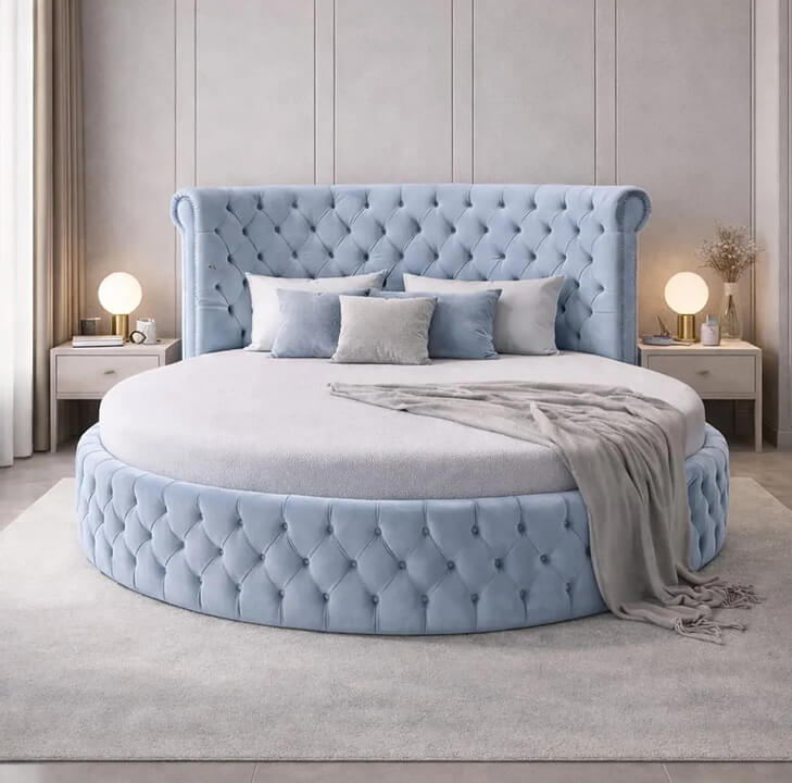 Round Rio Bed Complete With Mattress