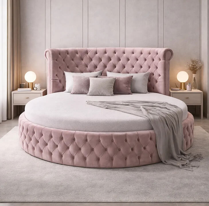 Round Rio Bed Complete With Mattress