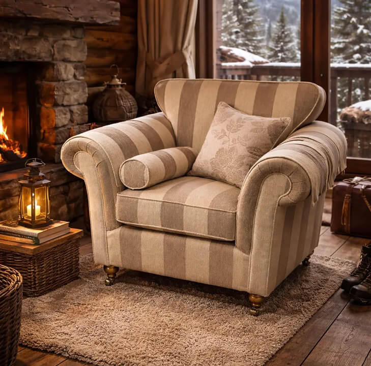 Royal Windsor Sofa In Cream And Beige