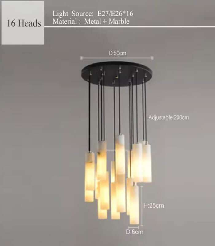 Serville natural marble Pendant Lights