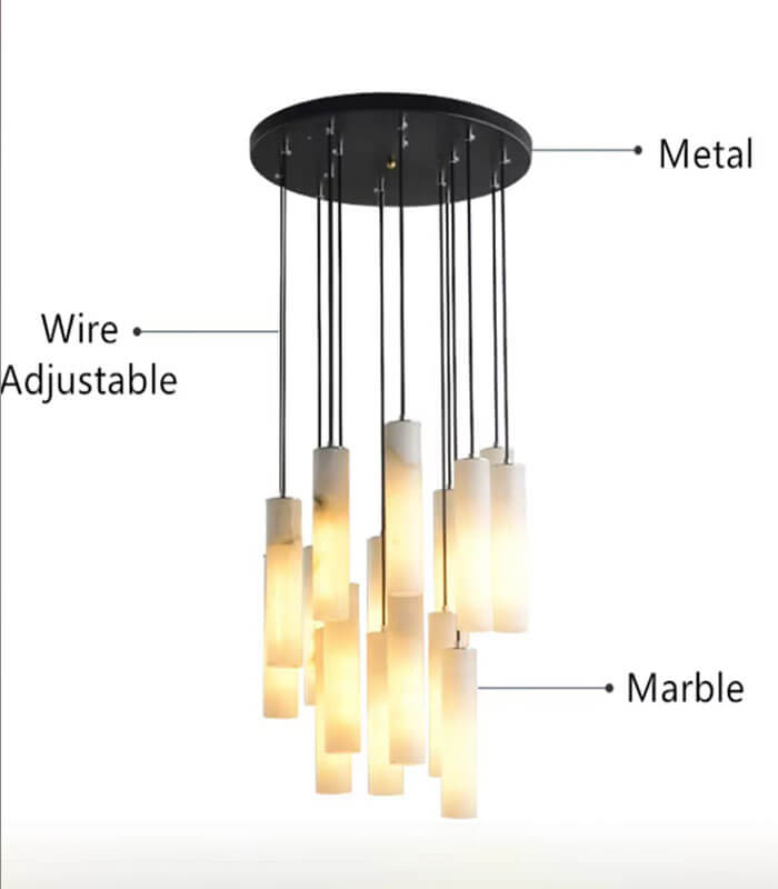Serville natural marble Pendant Lights