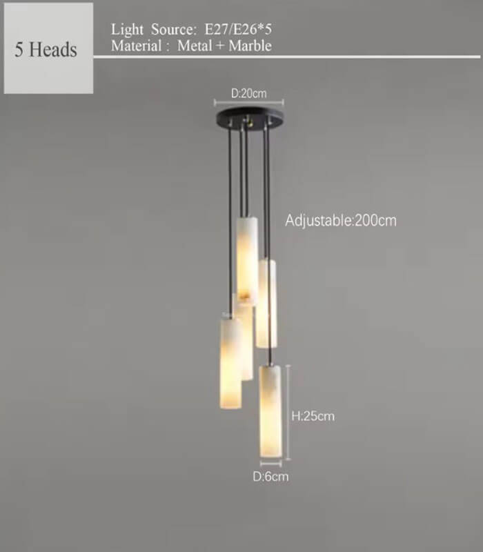 Serville natural marble Pendant Lights
