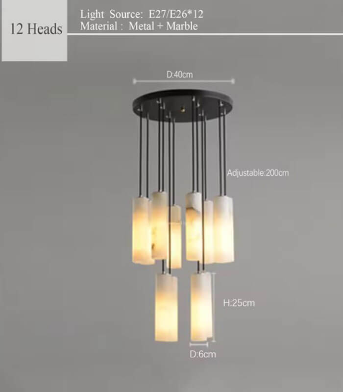 Serville natural marble Pendant Lights