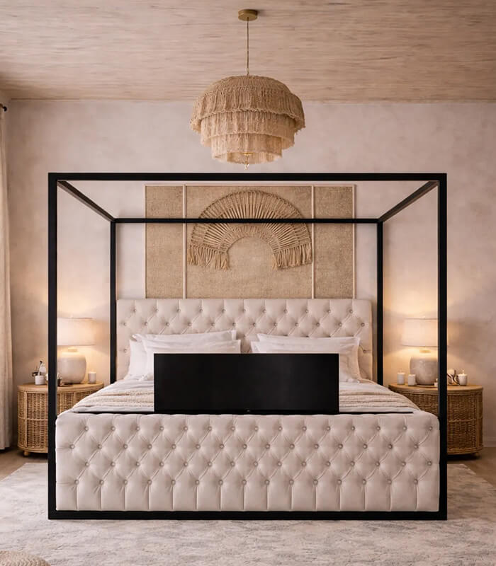 The Kensington Verde Four Poster TV Bed