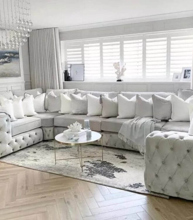 U shape curved Ashton sofa