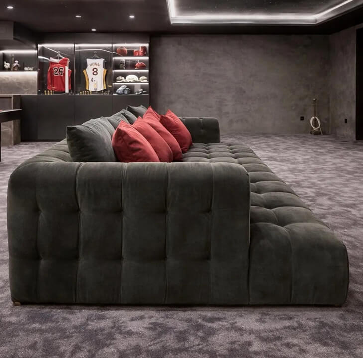 Velour Cinema Sofa