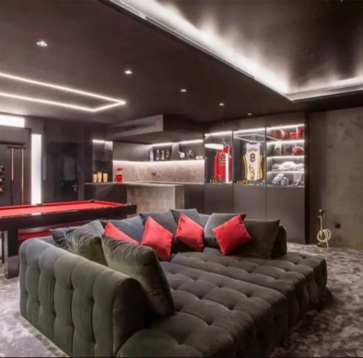 Velour Cinema Sofa