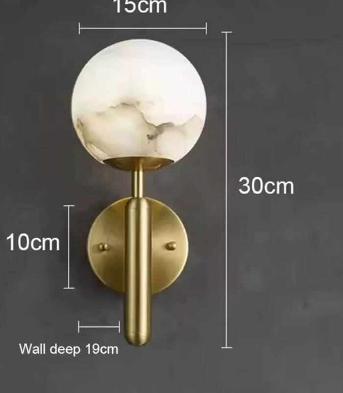 Venice marble wall lamp