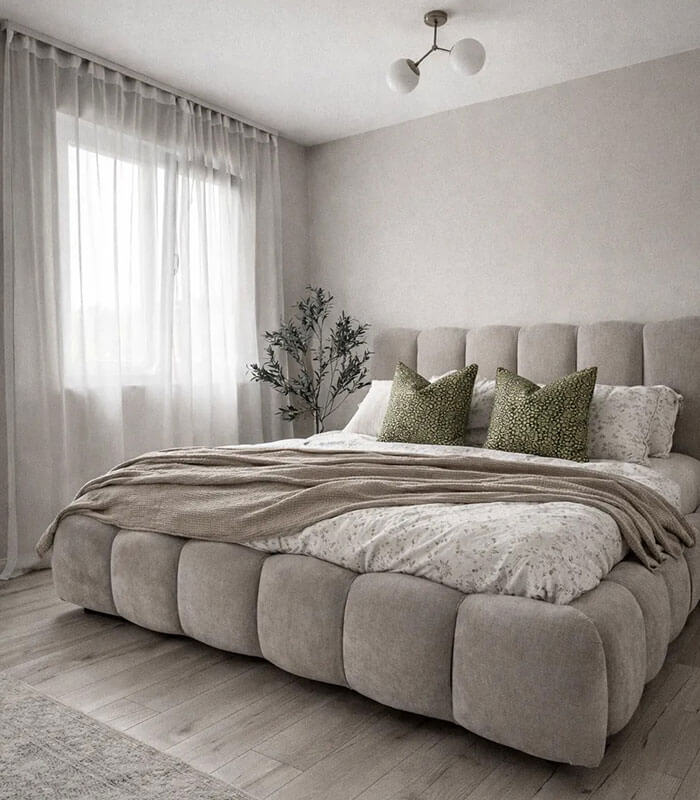 Verdant Gold Luxe Duck Feather Cushion
