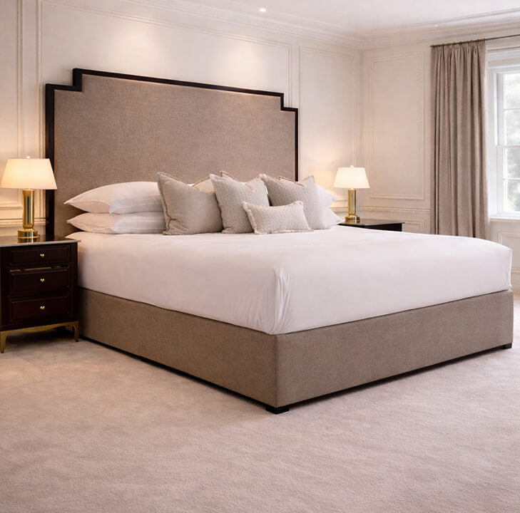 Washington Step Bed With Wood Trim