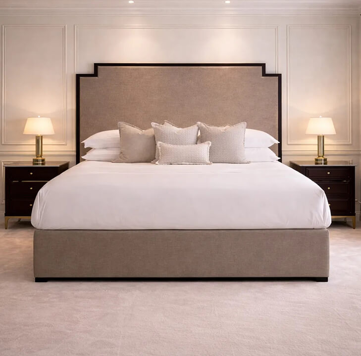 Washington Step Bed With Wood Trim