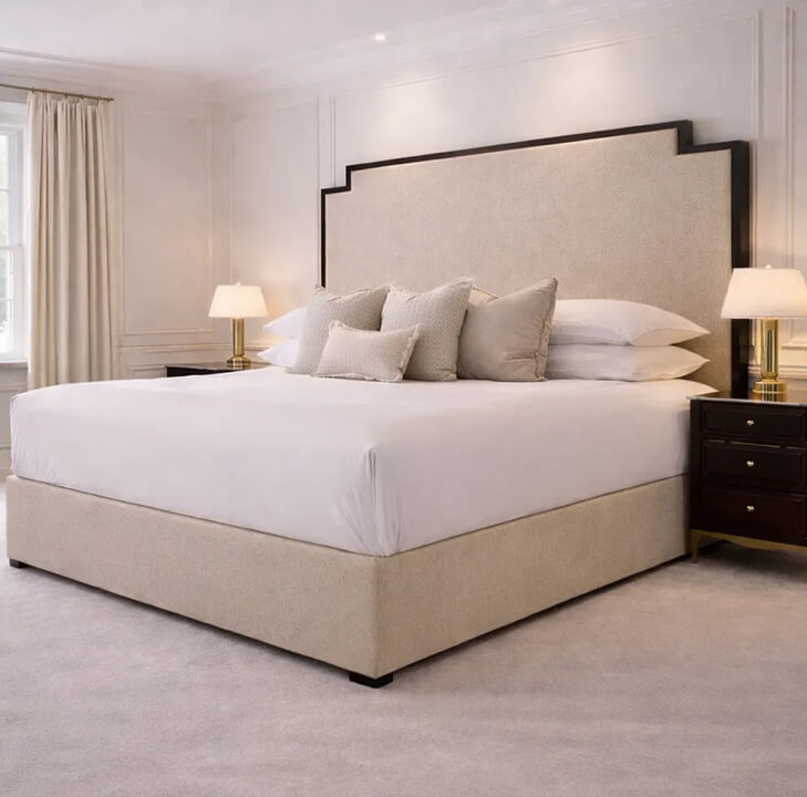 Washington Step Bed With Wood Trim