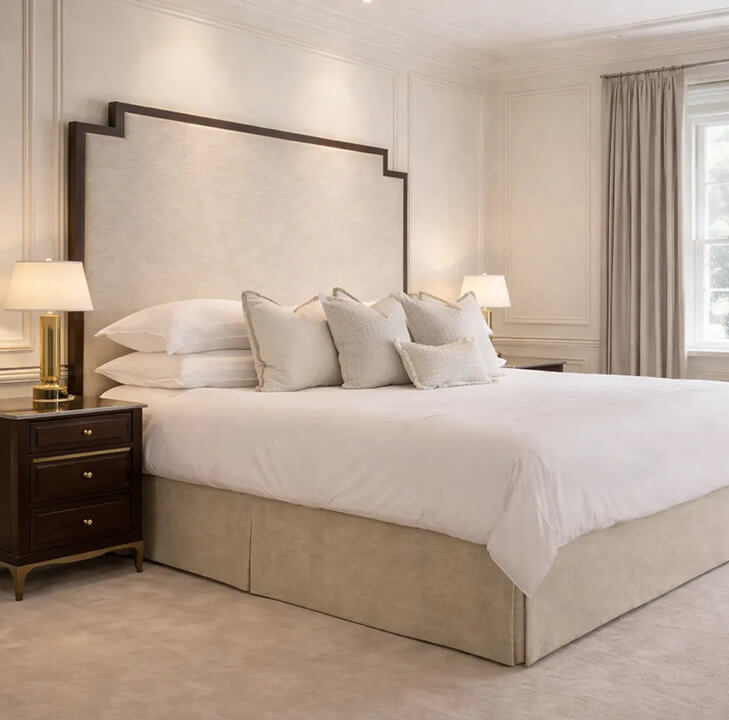 Washington Step Bed With Wood Trim