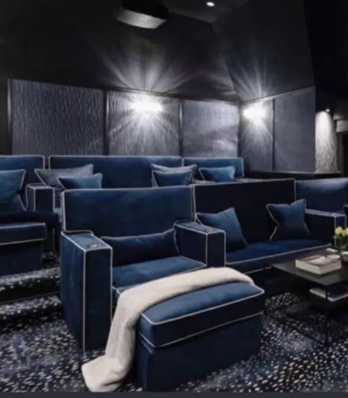charles cinema seating with cup holders